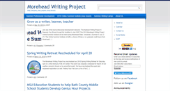 Desktop Screenshot of moreheadwritingproject.org